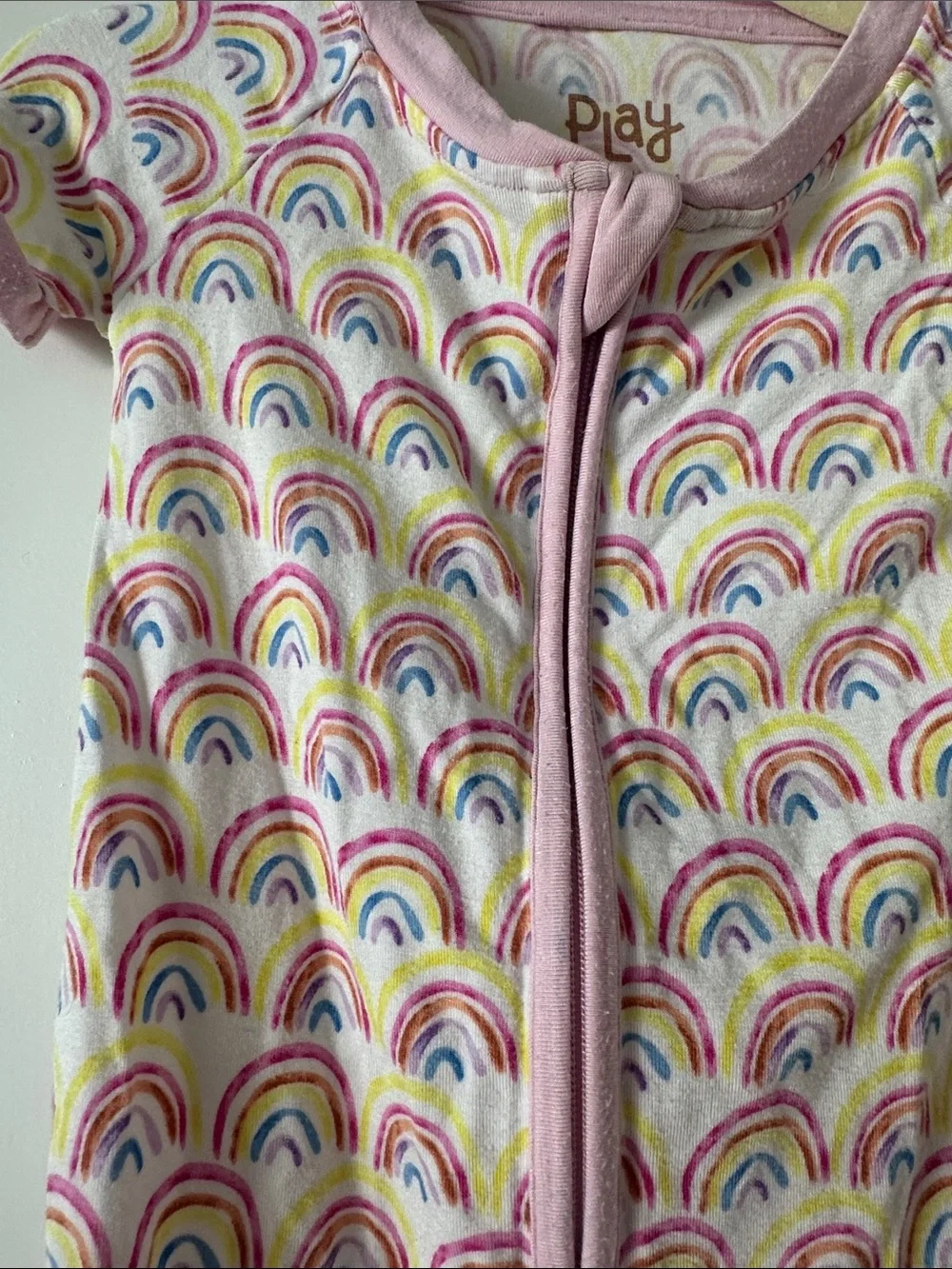 Little Sleepies Rainbow Print Romper